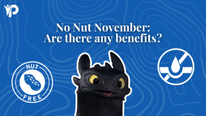 Cute Graphic Illustration reading "No Nut November - Are there any benefits?"